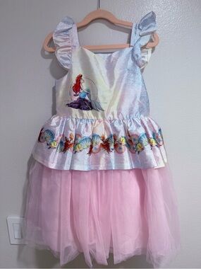 Pippa & Julie Pink and Iridescent Little Mermaid Tulle Dress
